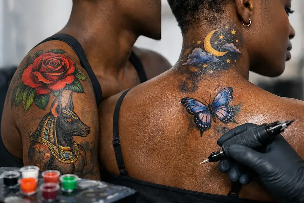 Dark Skin Tattoo Colour Guide That Holds Up