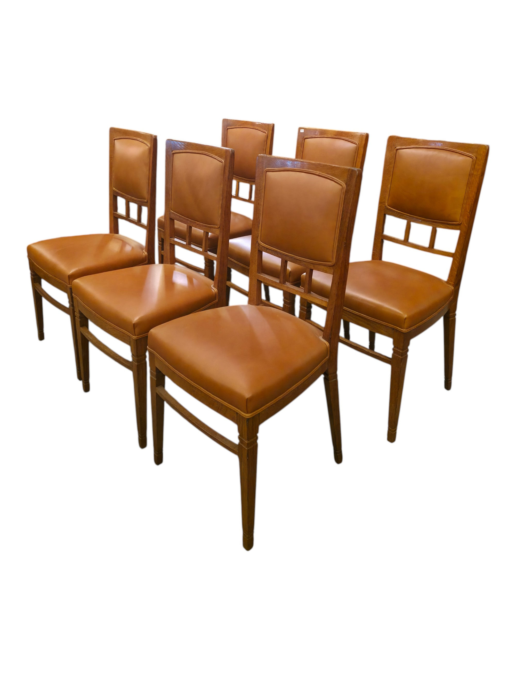 Série de 6 chaises Art nouveau