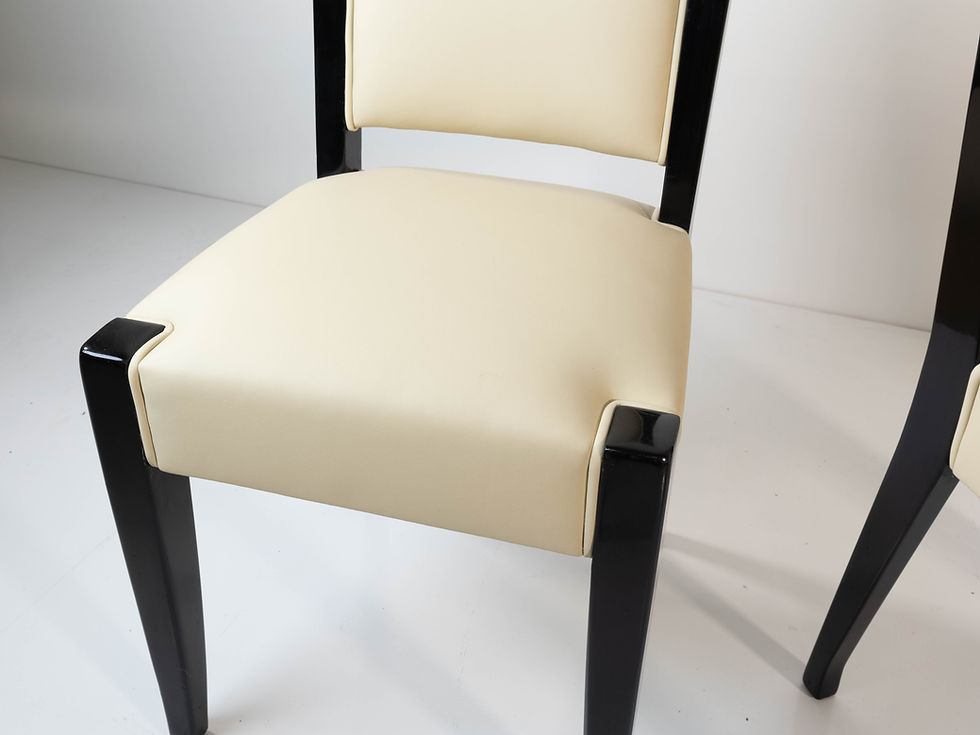 Miniature : André Sornay Ensemble de 8 chaises