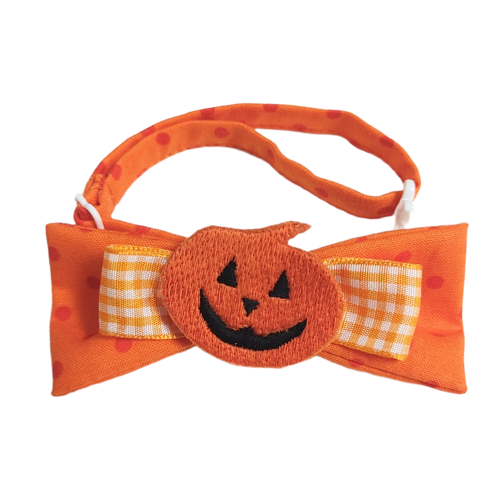 Thumbnail: 波點南瓜領結 Polka Dot Pumpkin Bow