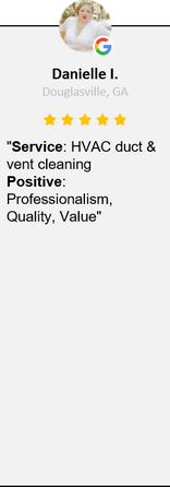 5-star review for Ductor Clean Air duct cleaning in Douglasville, GA - Reviewed March 7, 2023