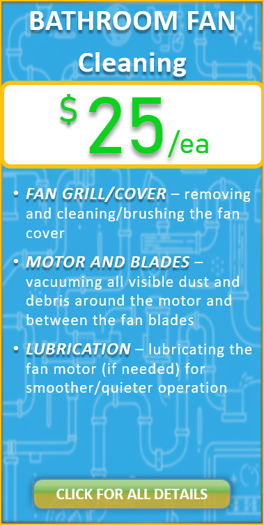 Bathroom Fan Cleaning $25/ea