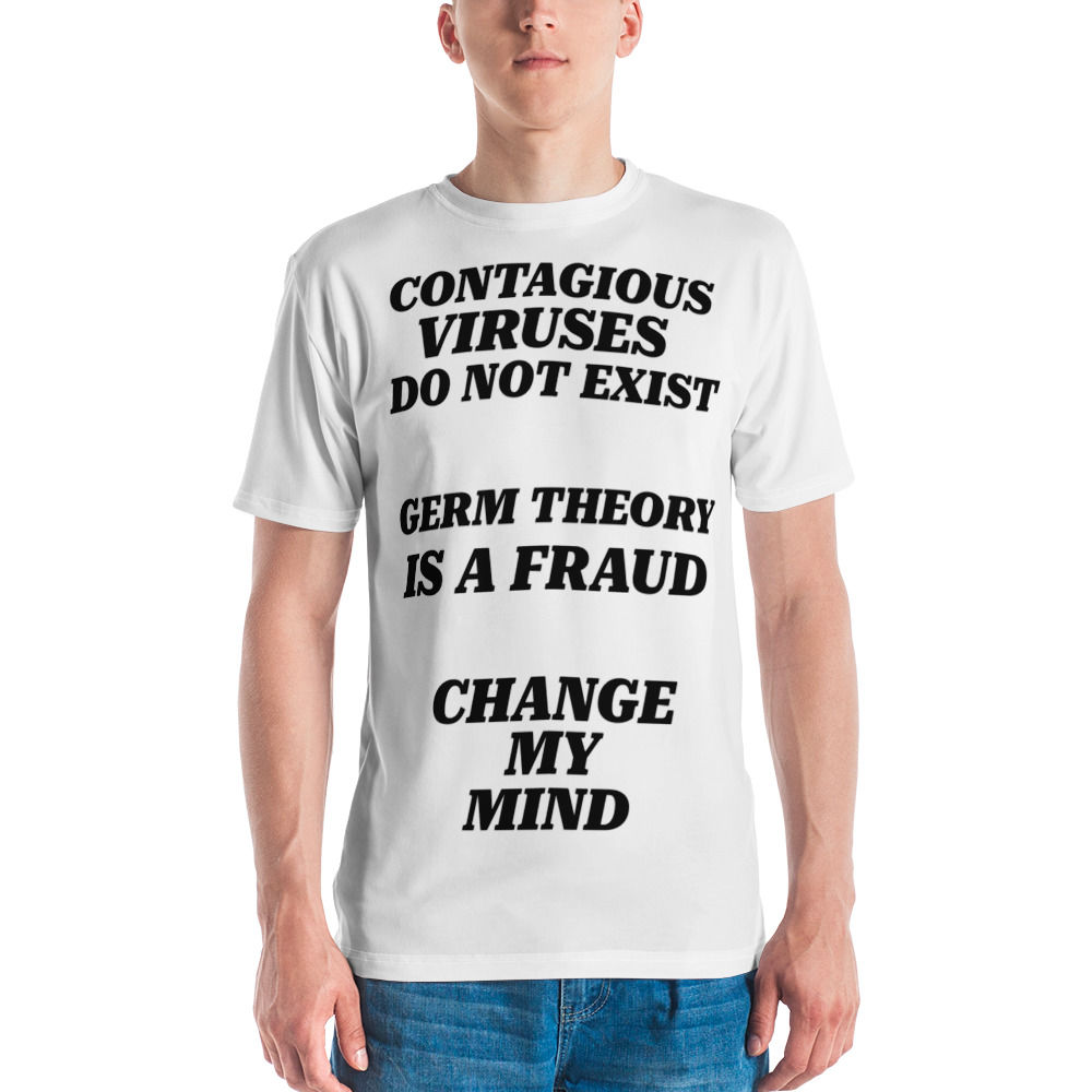 Men's t-shirt COVID FRAUD HOAX SCAMDEMIC