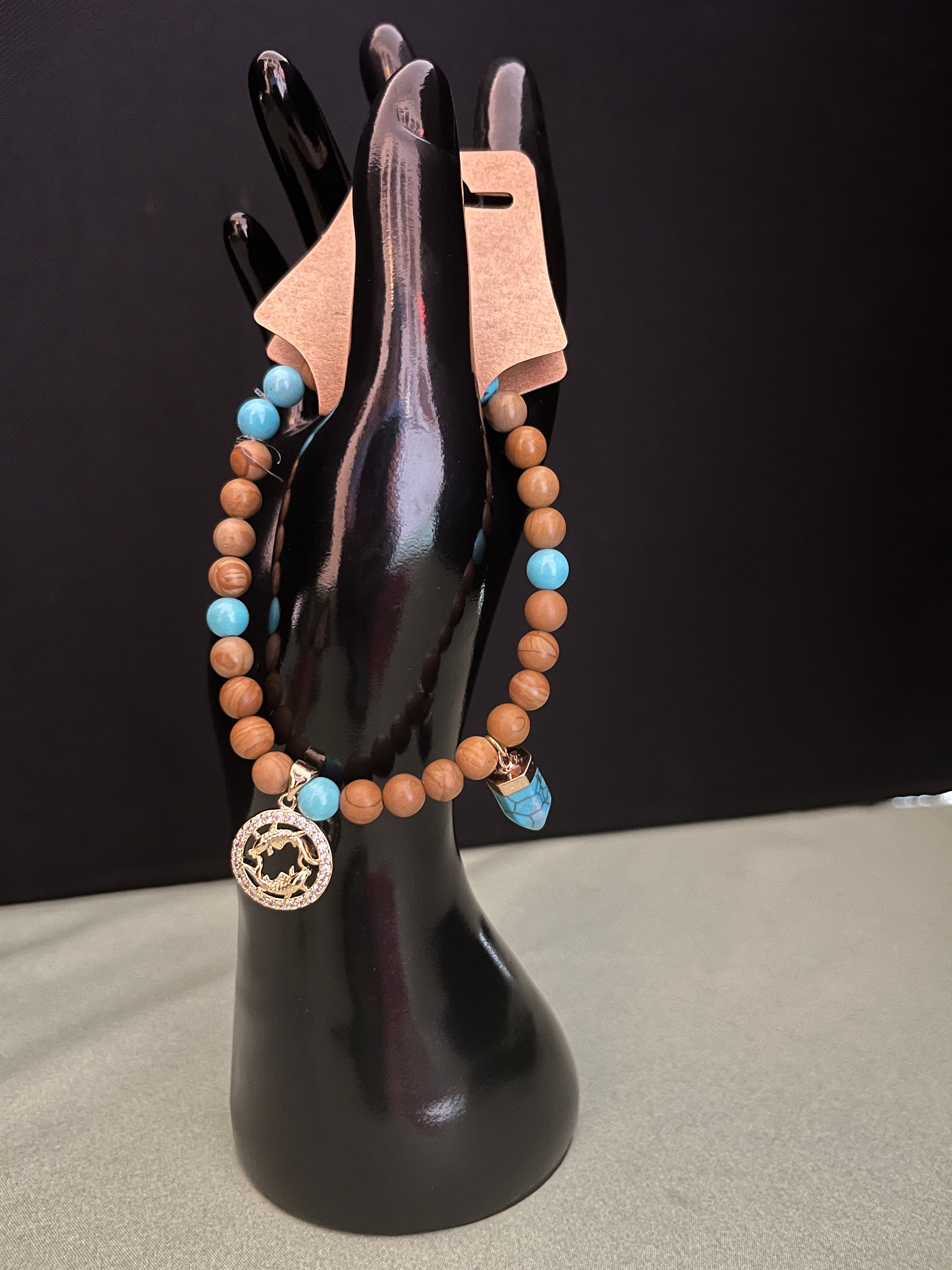Zodiac Crystal Charm Bracelets - Elastic