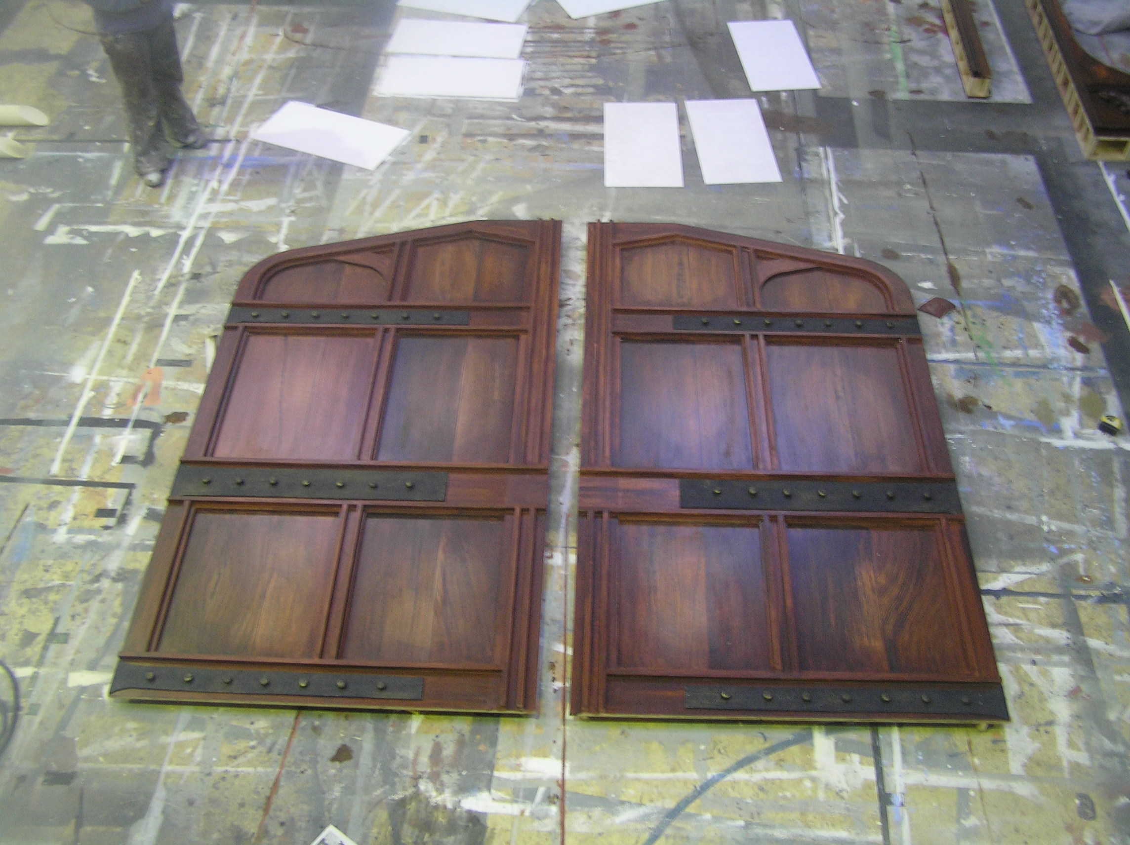 Wood effect doors