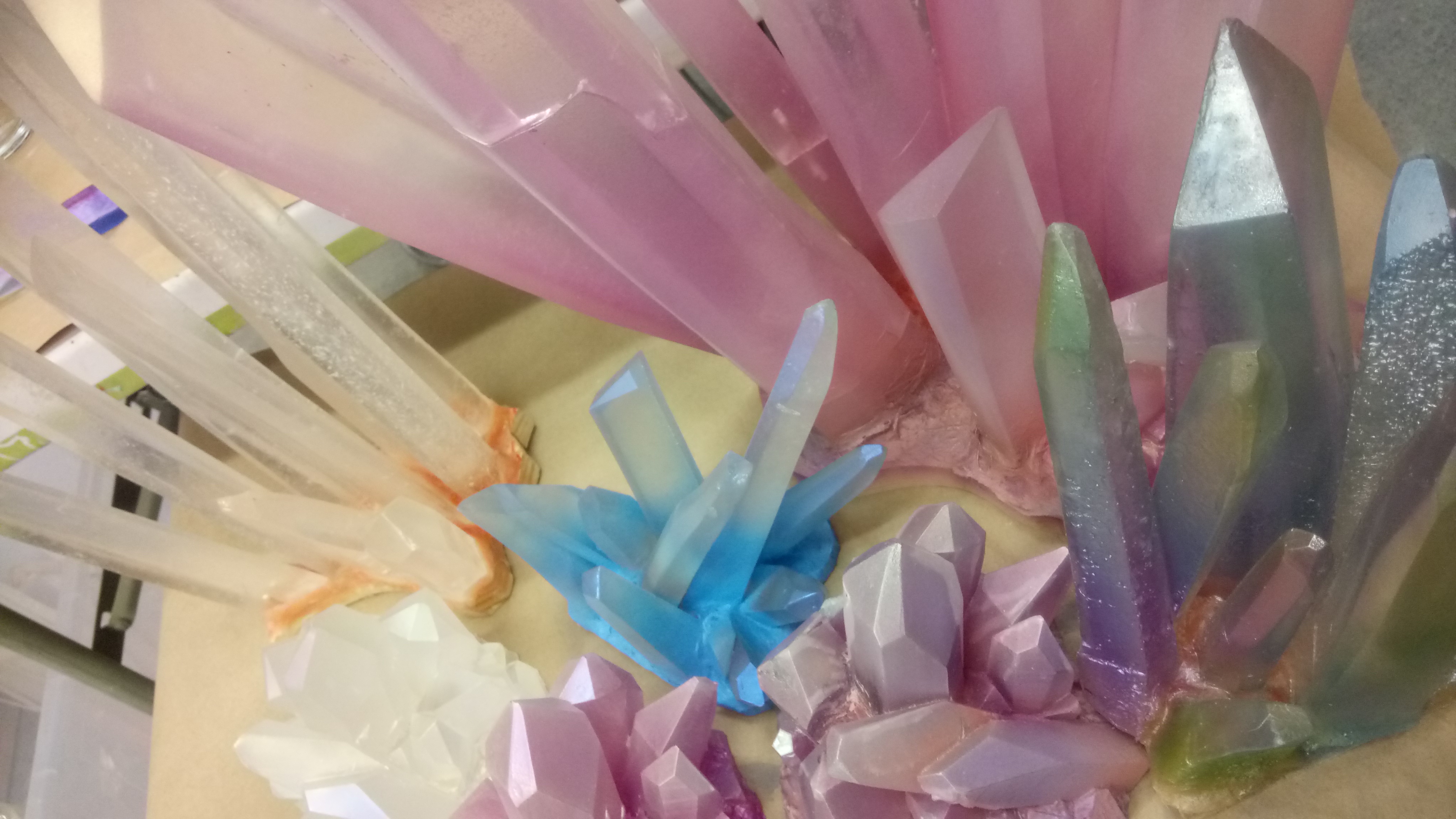 Resin crystals