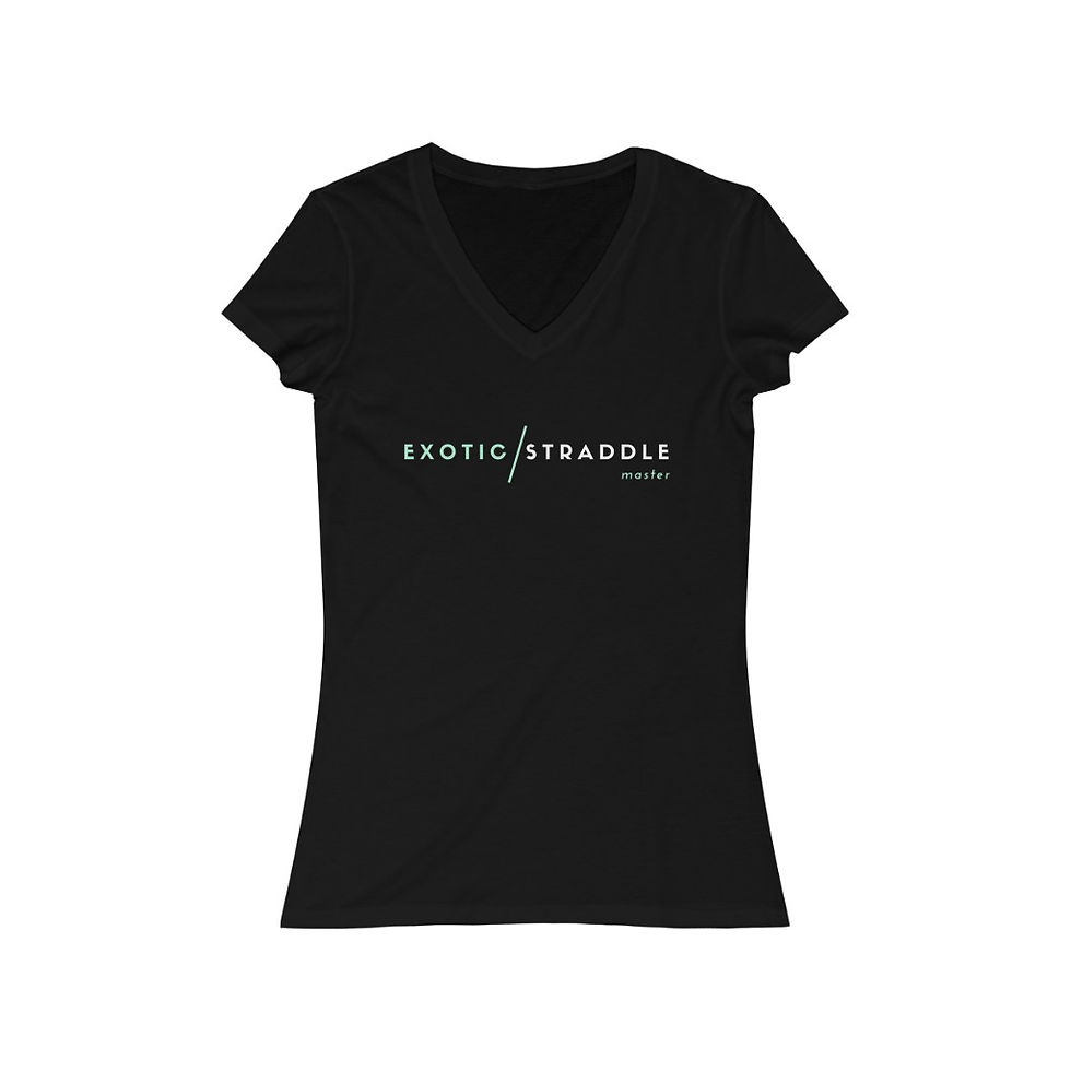 Exotic Straddle Master - Women's Short Sleeve V-Neck Tee