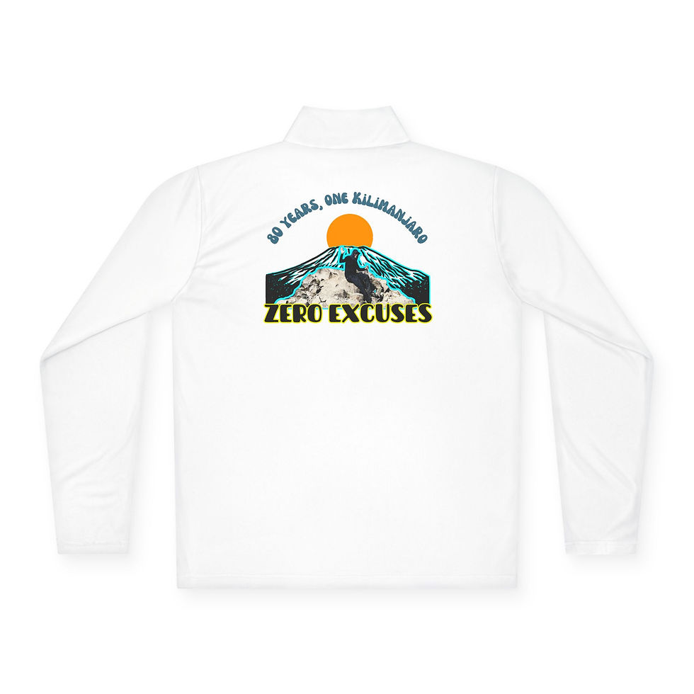 Billy's Commemorative Zero Excuses Unisex Quarter-Zip Pullover