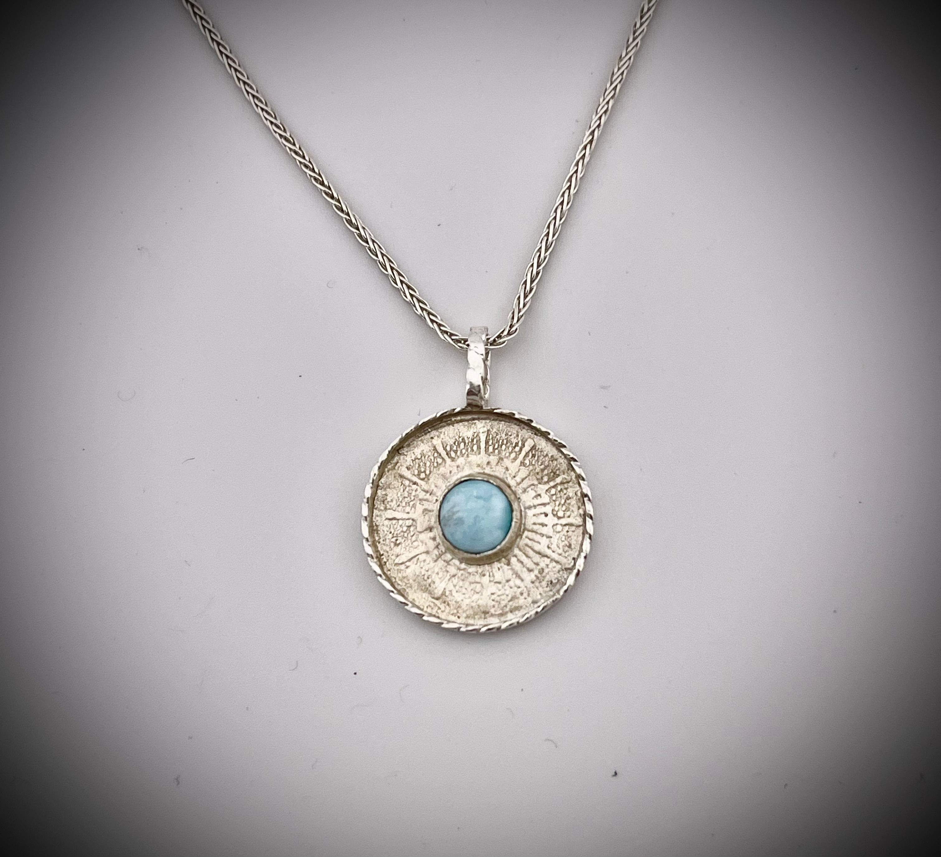 Larimar Medallion