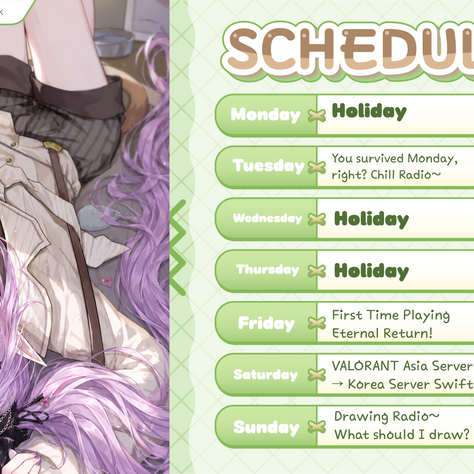 broadcast schedule