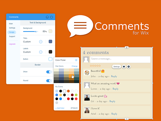 Comments banner