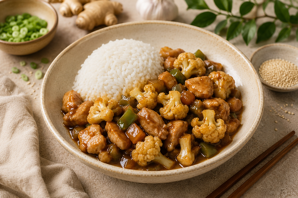 Chicken Cauliflower Stir Fry