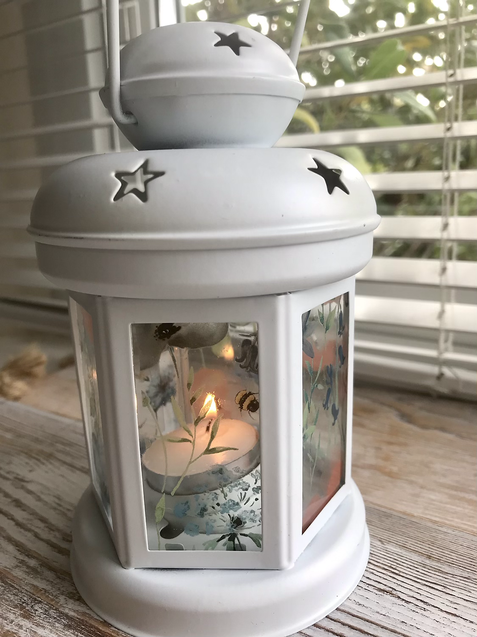 Thumbnail: Wildflower Glass Lantern