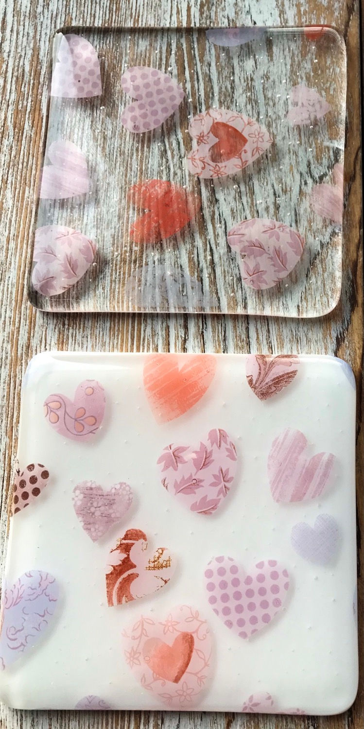 Thumbnail: Patchwork Heart Coaster