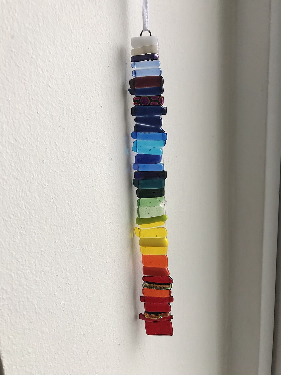 Thumbnail: Qwirkle Rainbow - One-off individually made Fused Glass Rainbow