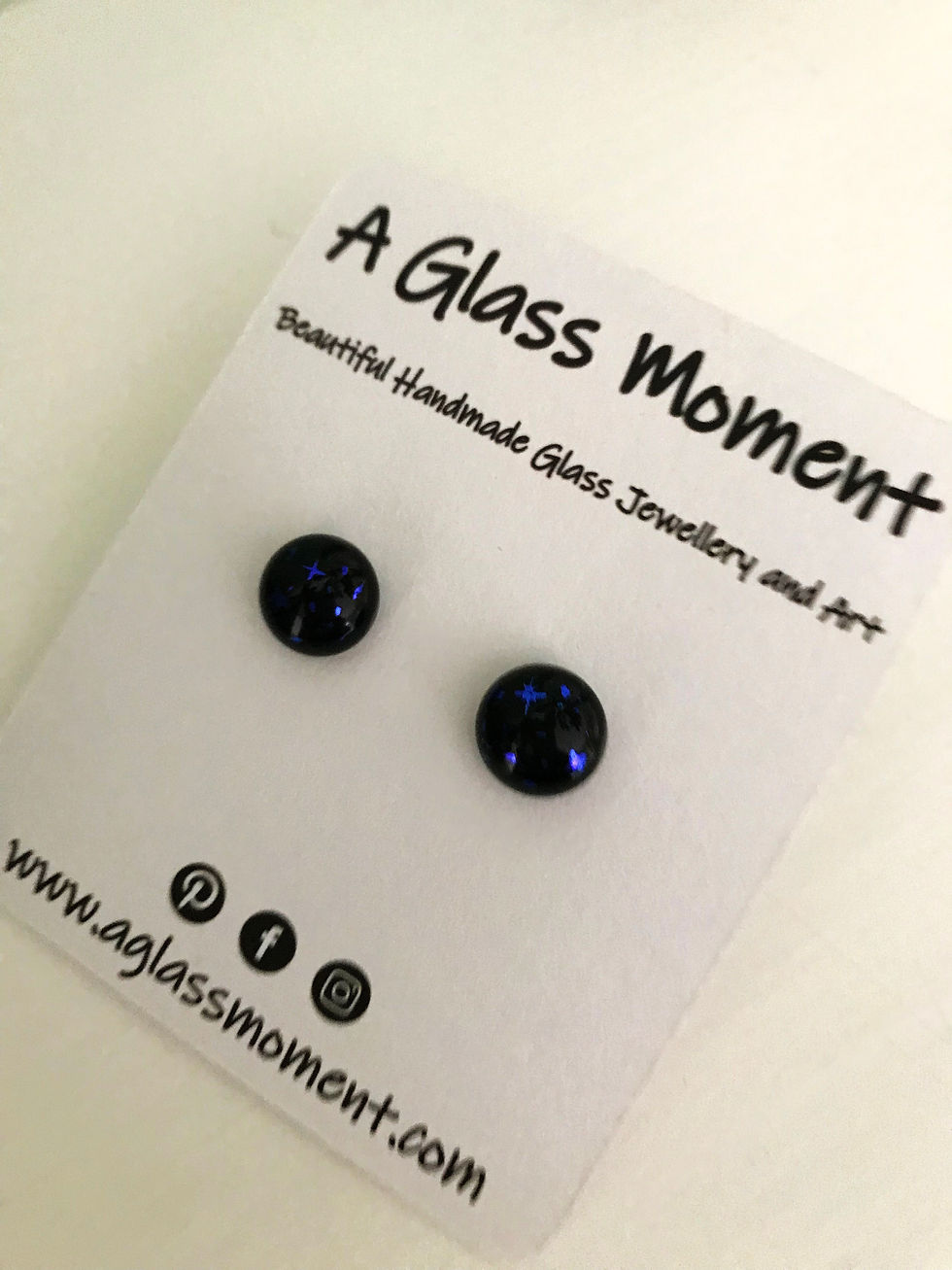 Thumbnail: Starry night earrings on sterling silver