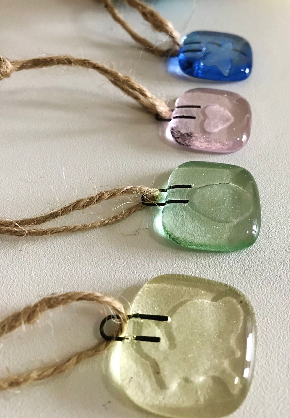 Thumbnail: Fused Glass Easter decorations