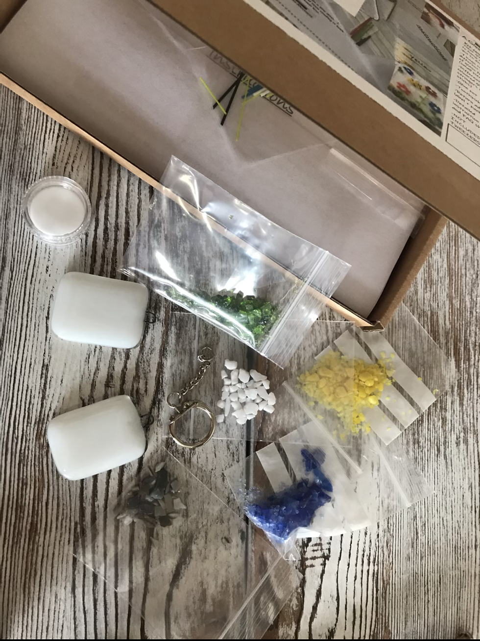 Thumbnail: Home Glass Fusing Kit - Two key-rings