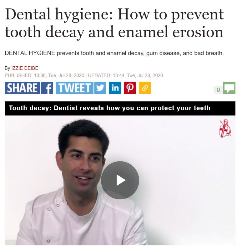 London Hygienist in Daily Express