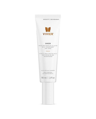 Vivier Sheer Broad Spectrum, SPF 45 at thepurglow Medical Spa Oakville