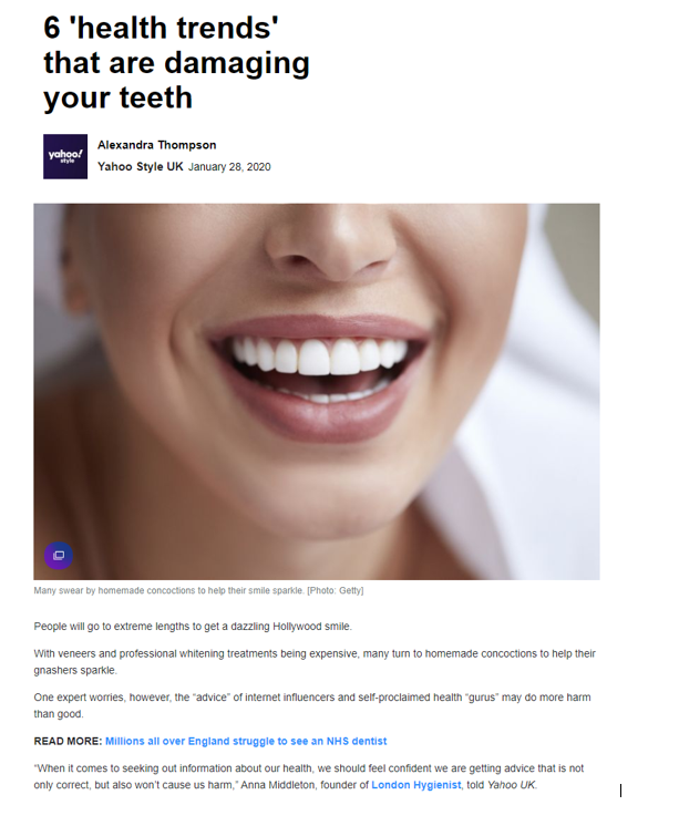 Yahoo Lifestyle article