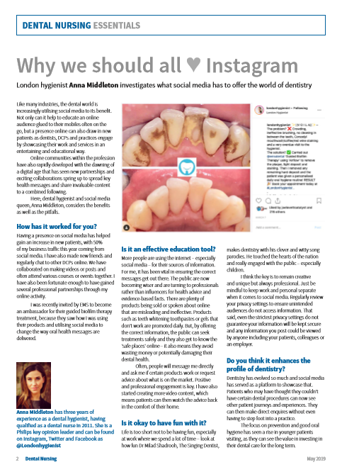 London Hygienist in Dental Nursing