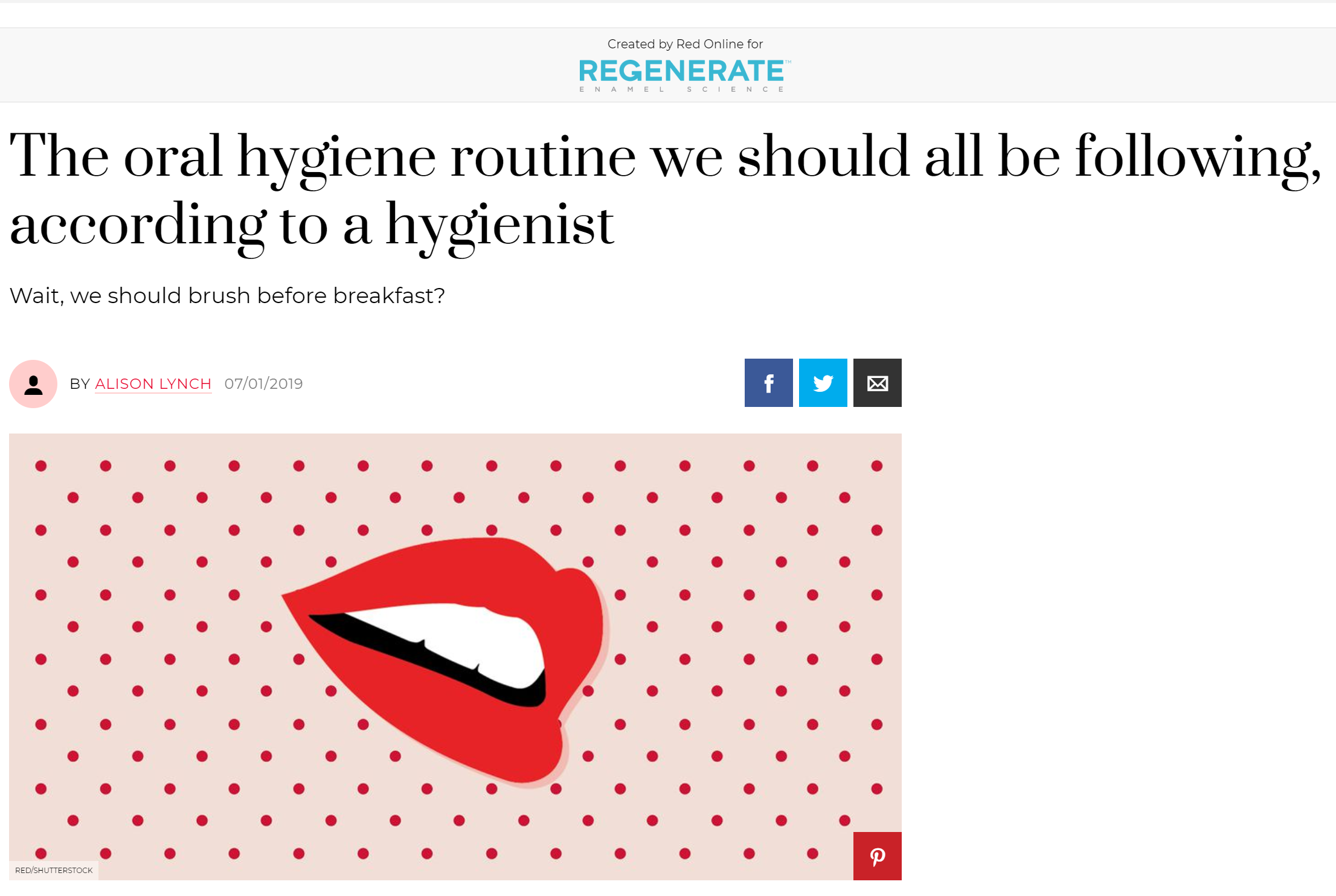 London Hygienist in Red Online