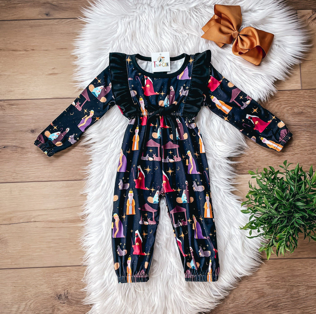 Oh Holy Night Girls Infant Romper