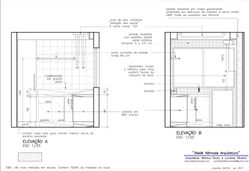 elevações da área de serviço