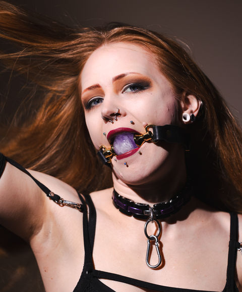 Wolfram Steel Collar
Wolfram Crystal Gag