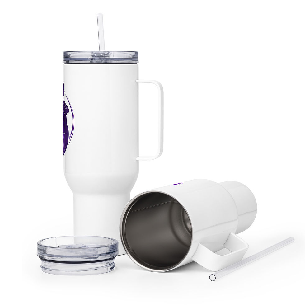Miniature : Mug de voyage avec anse « Lipedema Rebel »