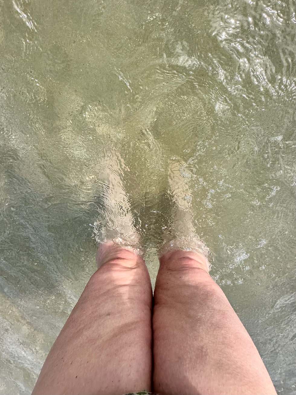 Water helps me move more gently and feel lighter in my body.