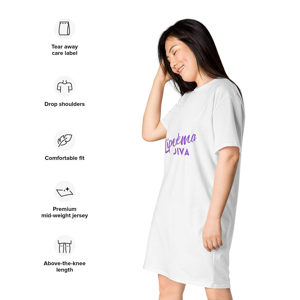 Miniatura: Abito T-shirt "Lipedema DIVA"