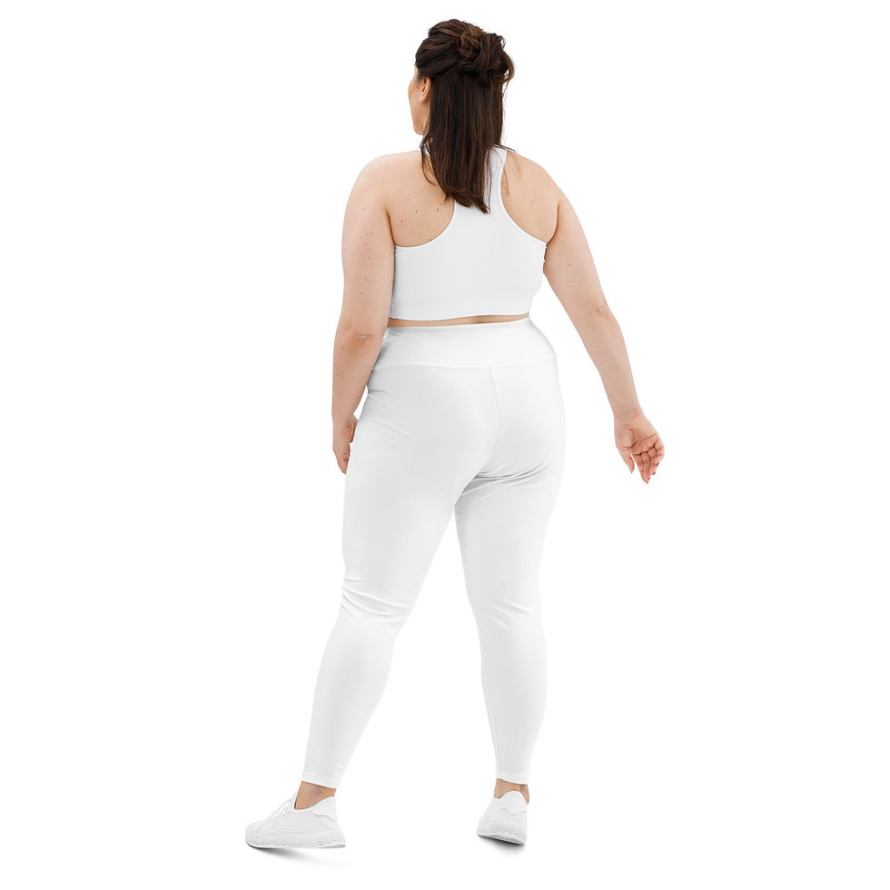 Thumbnail: Plus Size Leggings with "Lipedema Rebel" Print