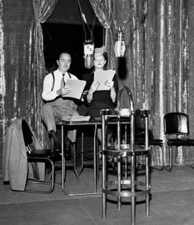 William Powell and Myrna Loy on the radio