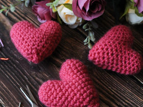 Crochet Amigurumi Hearts