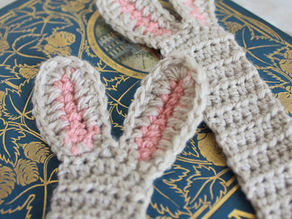 Crochet Bunny Ears Bookmark