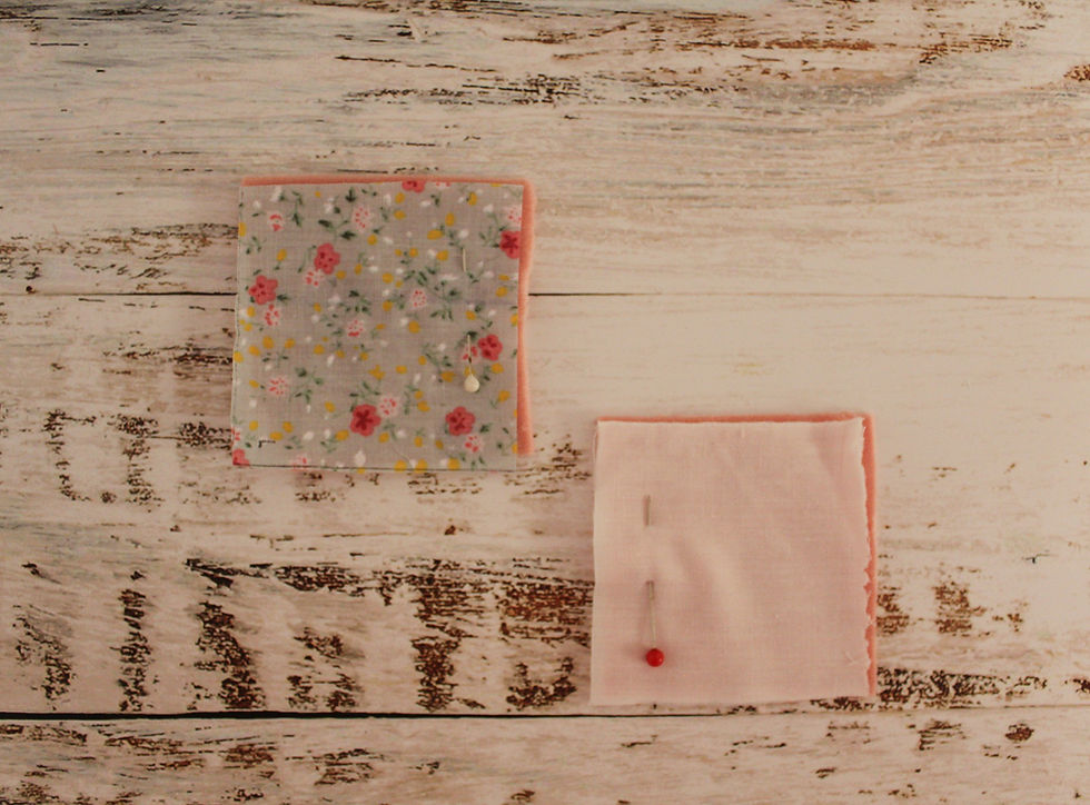 squares of fabric