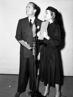 William Powell and Carole Lombard on the radio