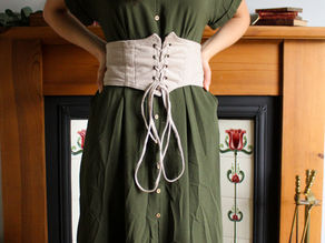 Sew a Corset Styled Belt - FREE PDF Pattern