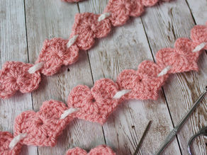 Crochet a Heart Garland - the Perfect Valentine's Day Decoration!