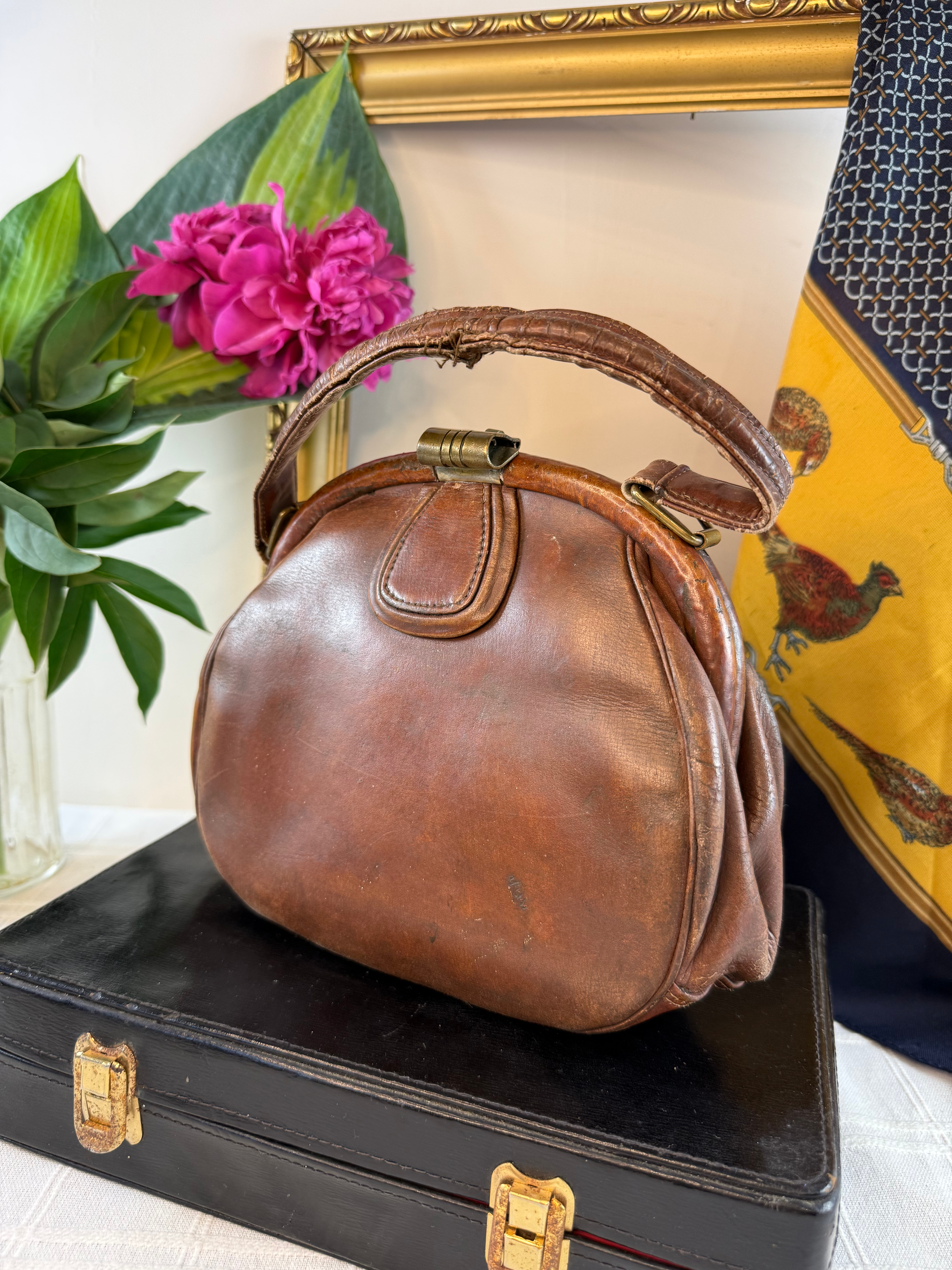 Torebka skórzana vintage 