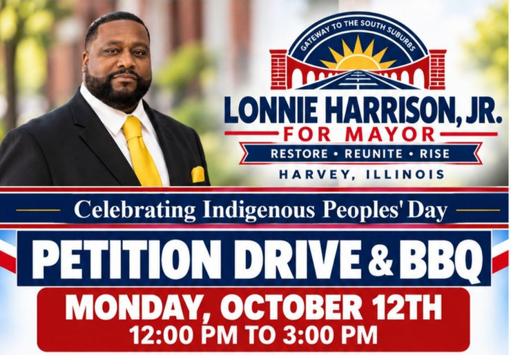 Community BBQ and Petition Drive celebration banner