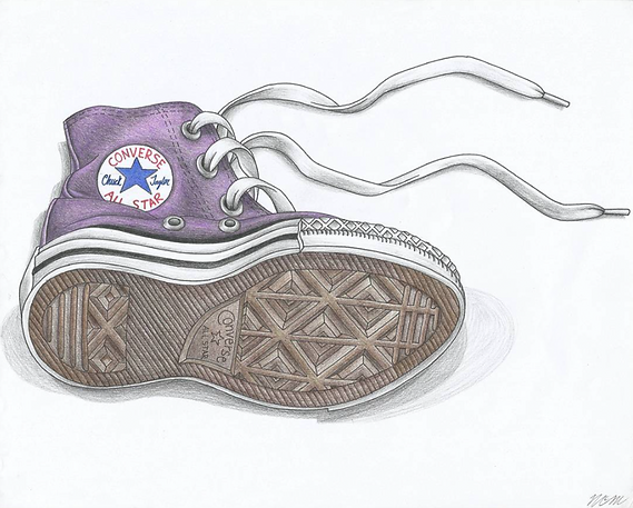 Colored Pencil Portrait - Shoes