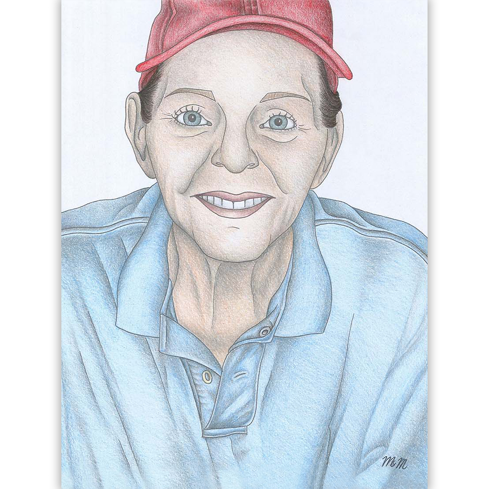 Colored Pencil Portrait Woman