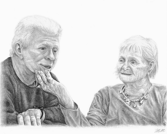 Graphite Portrait Couple