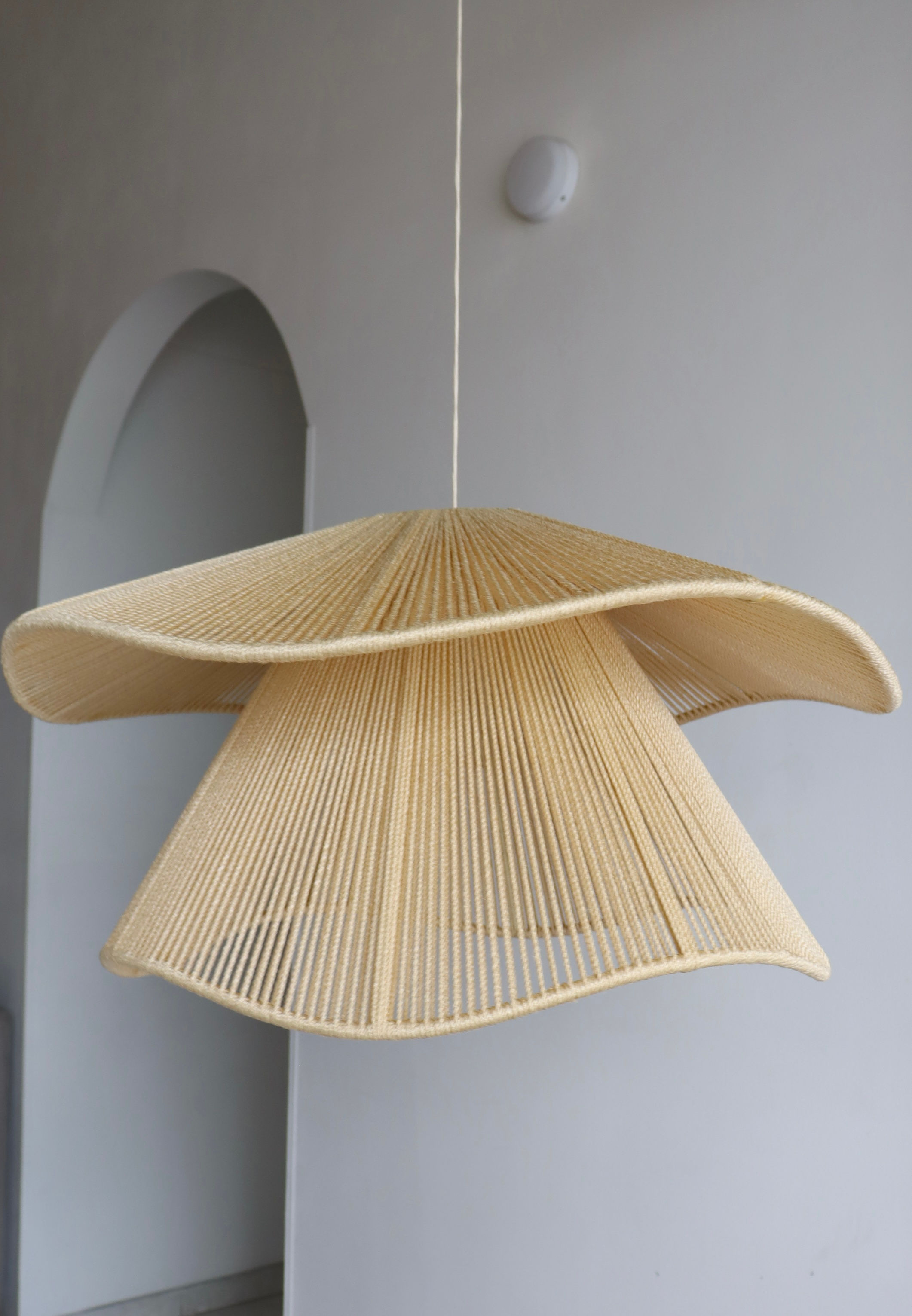 Lámpara doble ondulada - Natural