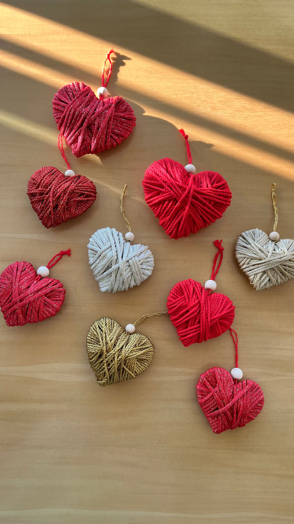Miniatura: Set de 3 - Corazones para Navidad