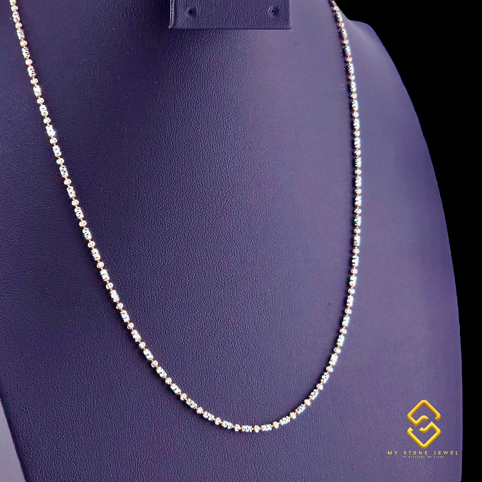 Thumbnail: Natural 18k 2-color Gold Chain