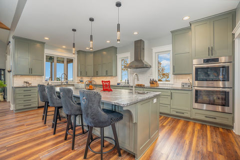 large custom kitchen island 